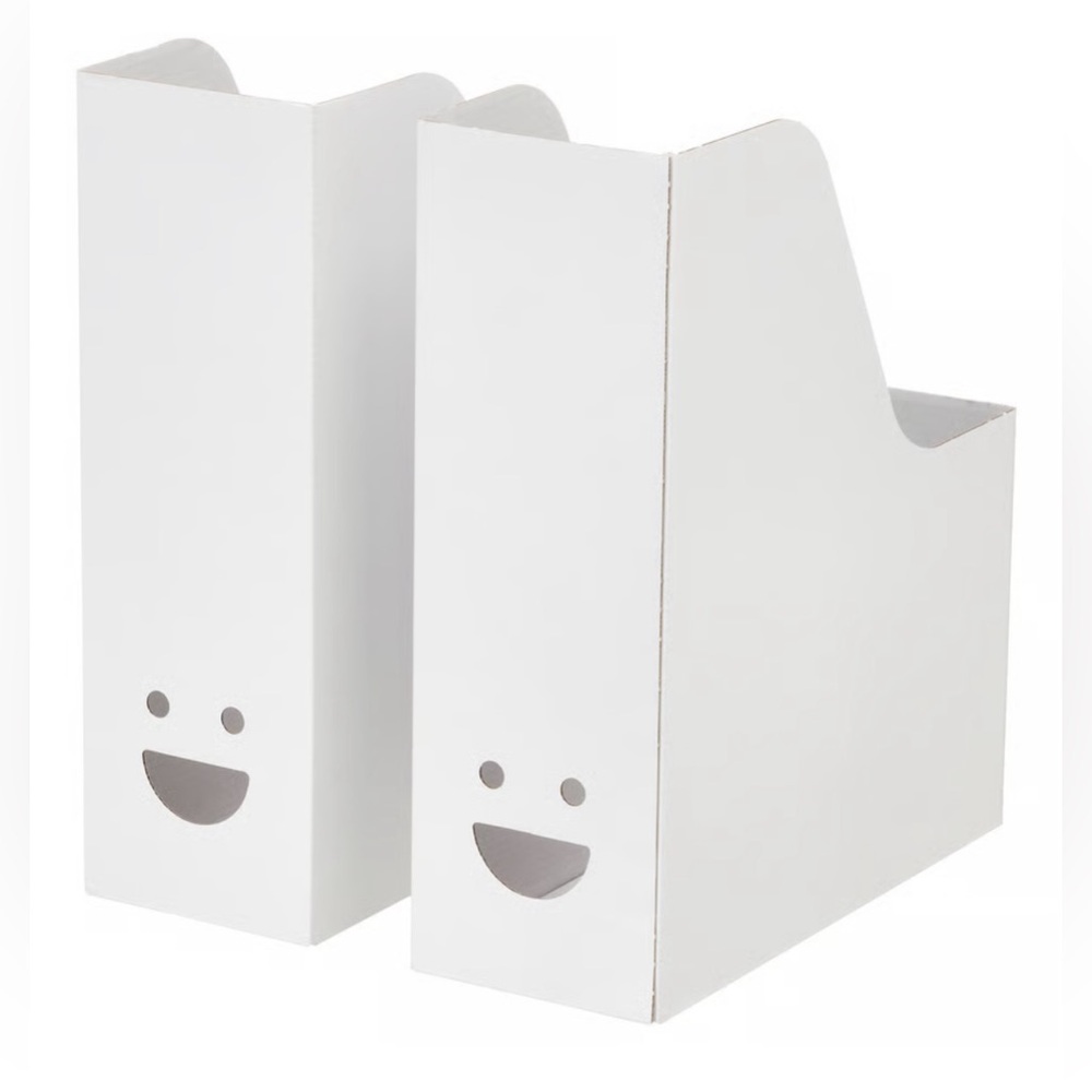 White IKEA Magazine File Holder